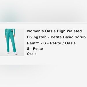 Figs Women's Livingston High-Waist Scrub Pants - Teal